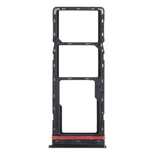 SIM-Kartenfach + SIM-Kartenfach + Micro-SD-Kartenfach für infinix Hot 8 Lite X650 (Schwarz)