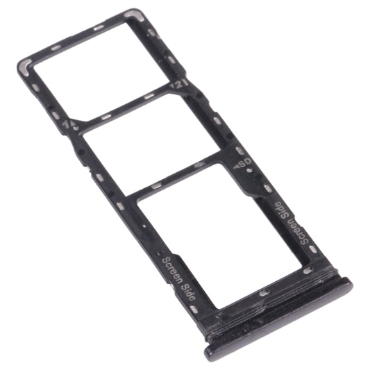 For Tecno Spark 6 Air KE6 KE6J KF6 SIM Card Tray + SIM Card Tray + Micro SD Card Tray (Black) by buy2fix