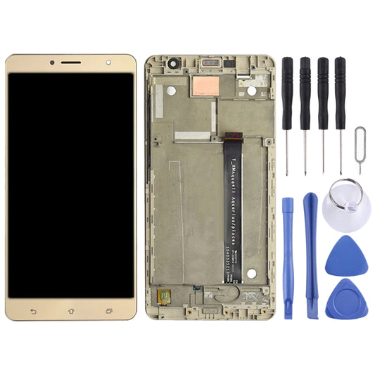 OEM LCD Screen for Asus Zenfone 3 Deluxe ZS550KL Z01FD Digitizer Full Assembly with Frame（Gold) by buy2fix