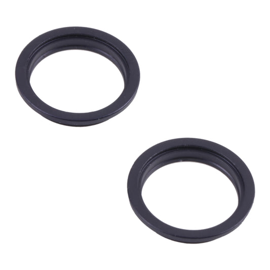 2 PCS Rear Camera Glass Lens Metal Outside Protector Hoop Ring for iPhone 13(Black) by buy2fix
