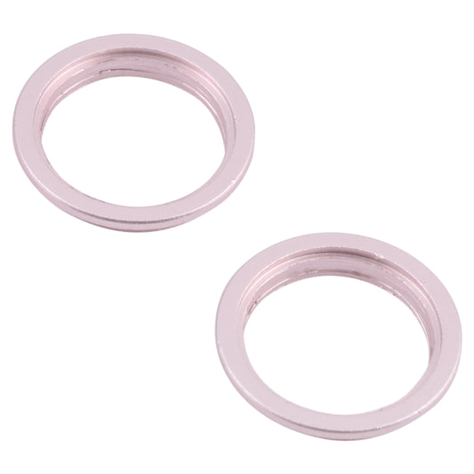 2 PCS Rear Camera Glass Lens Metal Outside Protector Hoop Ring for iPhone 13(Pink) by buy2fix