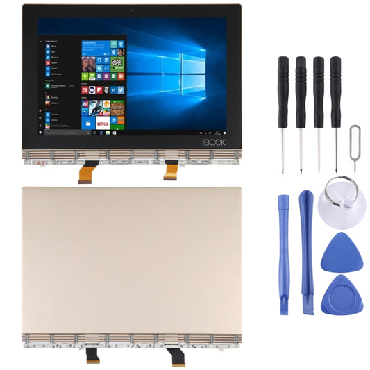 OEM LCD Screen for Lenovo YOGA Book YB1-X91 YB1-X91L YB1-X91F Digitizer Full Assembly with Frame(Gold) - Repair & Spare Parts by buy2fix | Online Shopping UK | buy2fix