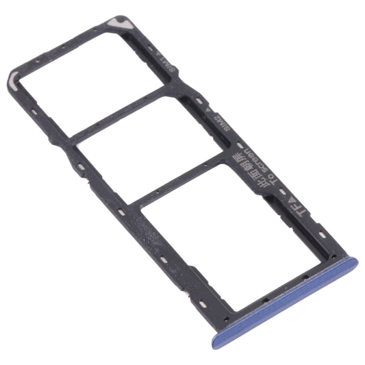 For OPPO Realme Narzo 20 SIM Card Tray + SIM Card Tray + Micro SD Card Tray (Blue) by buy2fix