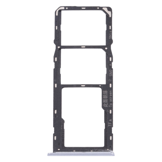 SIM-Kartenfach + SIM-Kartenfach + Micro-SD-Kartenfach für OPPO Realme Narzo 20 (Silber)