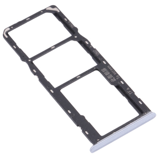 For OPPO Realme Narzo 20 SIM Card Tray + SIM Card Tray + Micro SD Card Tray (Silver) by buy2fix