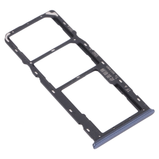 For OPPO A35 CPH2179 SIM Card Tray + SIM Card Tray + Micro SD Card Tray (Black) by buy2fix