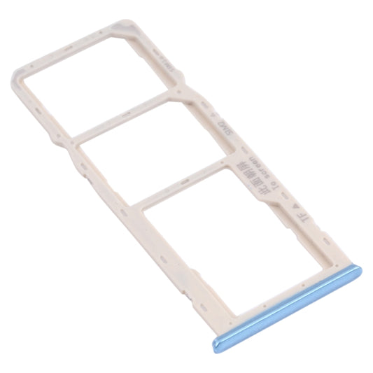 For OPPO A35 CPH2179 SIM Card Tray + SIM Card Tray + Micro SD Card Tray (Blue) by buy2fix