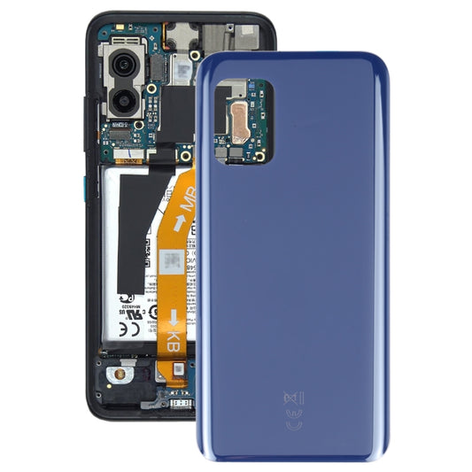 Glass Battery Back Cover with Adhesive for Asus Zenfone 8 ZS590KS(Dark Blue) - Repair & Spare Parts by buy2fix | Online Shopping UK | buy2fix