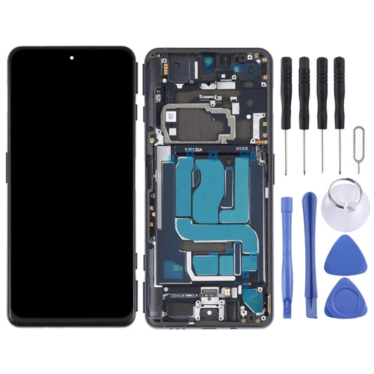 Original LCD Screen and Digitizer Full Assembly With Frame for Xiaomi Black Shark 4 / Black Shark 4 Pro SHARK PRS-H0, SHARK PRS-A0(Black) by buy2fix