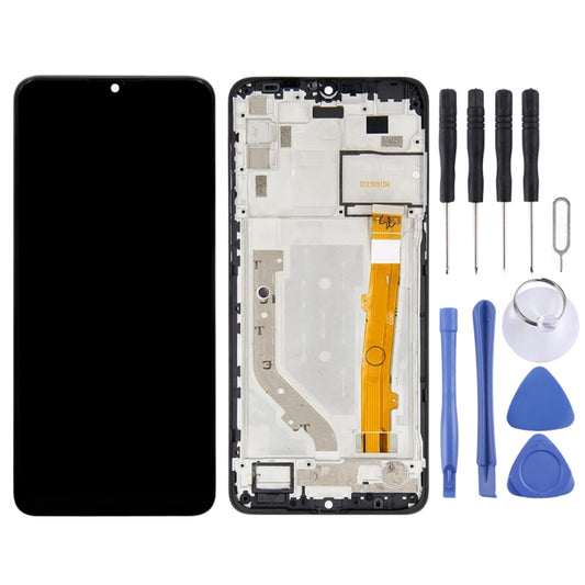 LCD Screen and Digitizer Full Assembly With Frame for Alcatel 3X 2019 5048Y 5048U 5048 OT5048Y OT5048(Black) by buy2fix