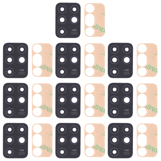 10 PCS Rückkameraobjektiv für Infinix Hot 10 X682B, X682C