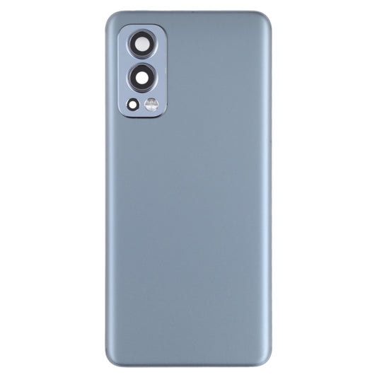 For OnePlus Nord 2 Battery Back Cover with Camera Lens Cover (Grey) by buy2fix