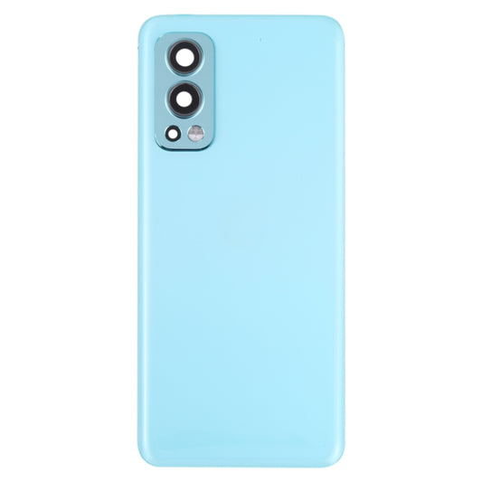 For OnePlus Nord 2 Battery Back Cover with Camera Lens Cover (Blue) by buy2fix