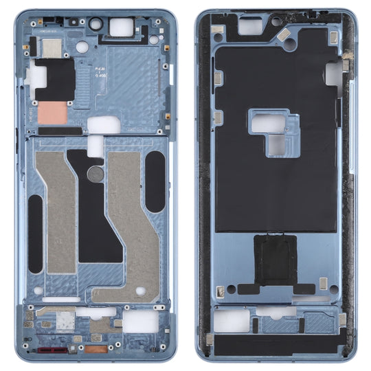 Plaque de lunette du cadre central pour Meizu 18 Pro (bleu)