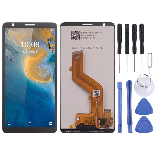 LCD-Bildschirm und Digitizer-Vollmontage für ZTE Blade A31 (2021) (Schwarz)