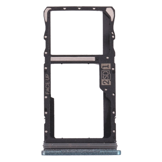 For Motorola Moto G50 SIM Card Tray + Micro SD Card Tray (Green)