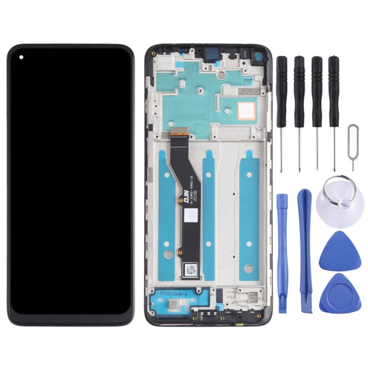 TFT LCD Screen for Motorola Moto G9 Plus XT2087-1 Digitizer Full Assembly with Frame (Black) by buy2fix