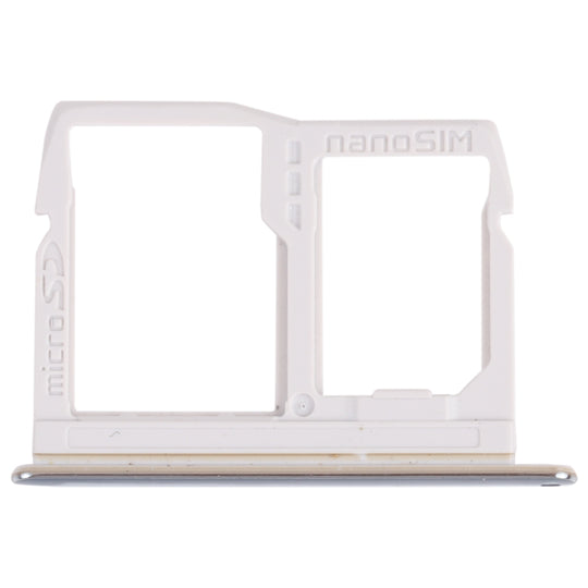 Nano-SIM-Kartenfach + Micro-SD-Kartenfach für LG Stylo 6 / K71 LMQ730HA, LM-Q730HA, LMQ730TM, LM-Q730TM (Silber)