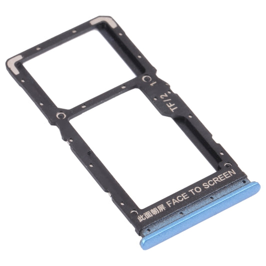 SIM Card Tray + SIM Card Tray / Micro SD Card Tray for Xiaomi Redmi Note 11 (China) 21091116AC / Redmi Note 11T 5G / Poco M4 Pro 5G 21091116AG, MZB0BGVIN(Blue) by buy2fix