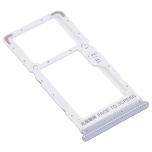 SIM Card Tray + SIM Card Tray / Micro SD Card Tray for Xiaomi Redmi Note 11 (China) 21091116AC / Redmi Note 11T 5G / Poco M4 Pro 5G 21091116AG, MZB0BGVIN(Silver) by buy2fix