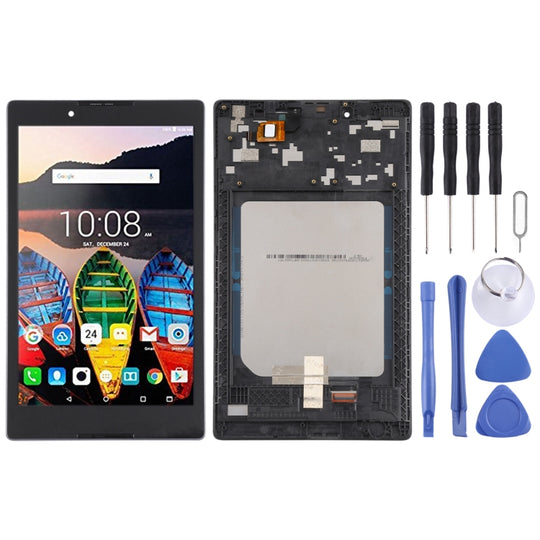 LCD-Bildschirm und Digitizer-Vollmontage mit Rahmen für Lenovo Tab 3 (8 Zoll) TB3-850M, TB-850, TB3-850F (Schwarz)