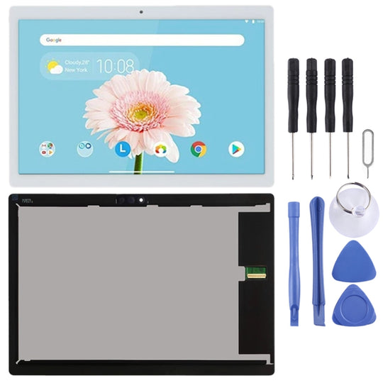 Écran LCD pour Lenovo Smart Tab M10 FHD REL TB-X605 TB-X605LC TB-X605FC avec assemblage complet de numériseur (blanc)