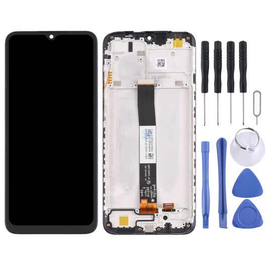 Original LCD Screen and Digitizer Full Assembly with Frame for Xiaomi Redmi 9A / Redmi 9C / Redmi 9C NFC / Redmi 9AT / Redmi 9i / Redmi 9 Activ / Poco C31 / Redmi 10A(Black) by buy2fix