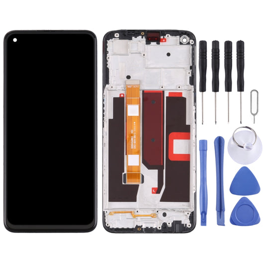 Original LCD Screen and Digitizer Full Assembly with Frame for OPPO A74 5G CPH2197 CPH2263 by buy2fix