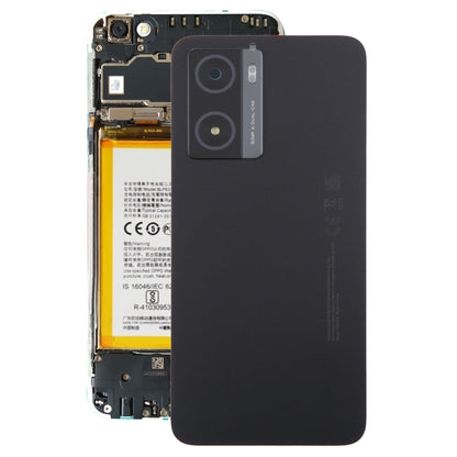 For OPPO A77 5G / A77s Original Battery Back Cover with Camera Lens Cover(Black) - Repair & Spare Parts by buy2fix | Online Shopping UK | buy2fix