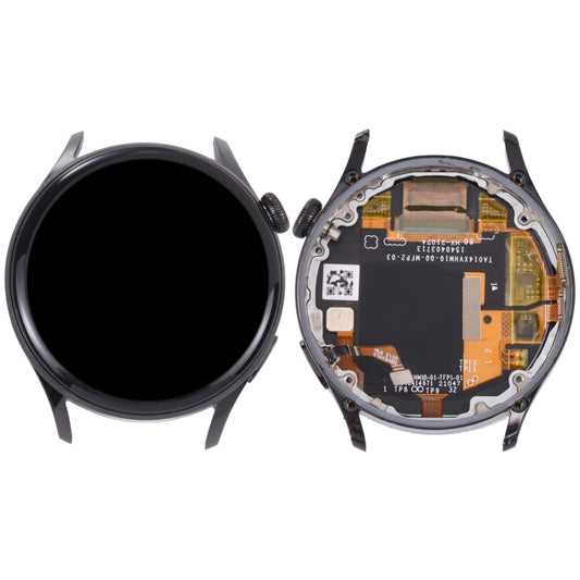 Original LCD Screen and Digitizer Full Assembly With Frame for Huawei Watch 3(Black) by buy2fix
