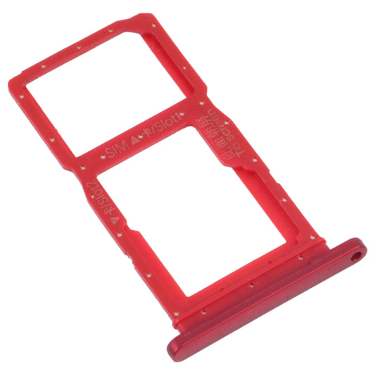 SIM Card Tray + SIM Card Tray / Micro SD Card Tray for Honor 9X (Red) by buy2fix