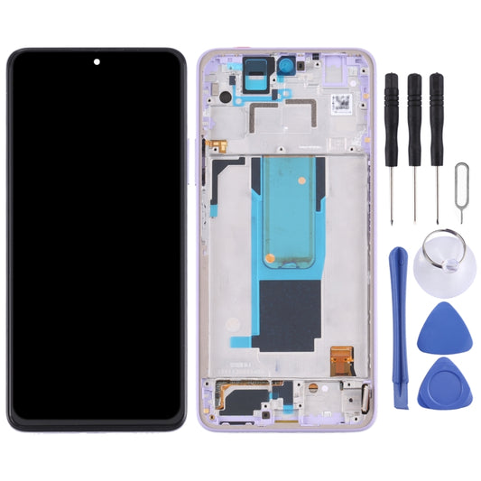 Original LCD Screen and Digitizer Full Assembly with Frame for Xiaomi Redmi Note 11 Pro China/Redmi Note 11 Pro+ 5G/11i/11i HyperCharge(Purple) by buy2fix