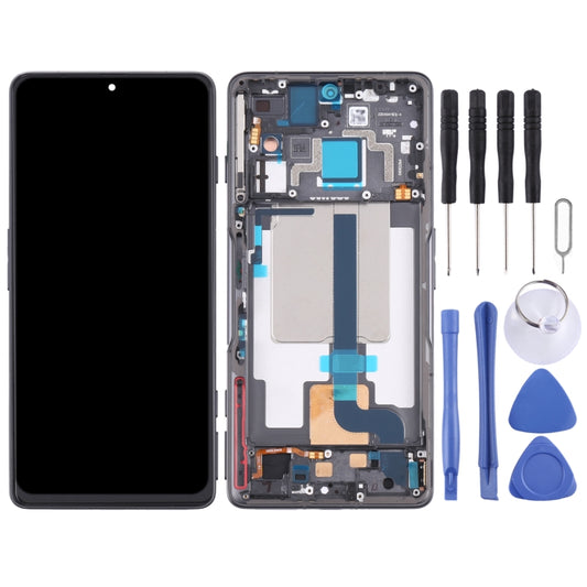 Original LCD Screen and Digitizer Full Assembly with Frame for Xiaomi Redmi K50 Gaming/Poco F4 GT(Black) by buy2fix