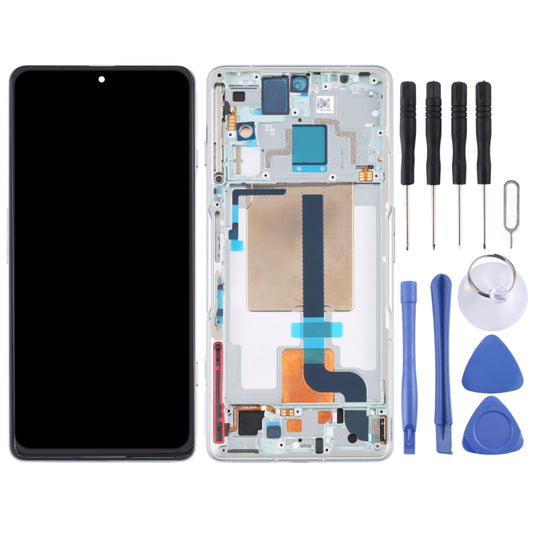 Original LCD Screen and Digitizer Full Assembly with Frame for Xiaomi Redmi K50 Gaming/Poco F4 GT(Green) by buy2fix