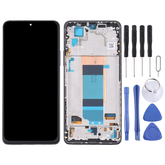 Original LCD Screen for Xiaomi Redmi K40S Digitizer Full Assembly with Frame(Black) by buy2fix