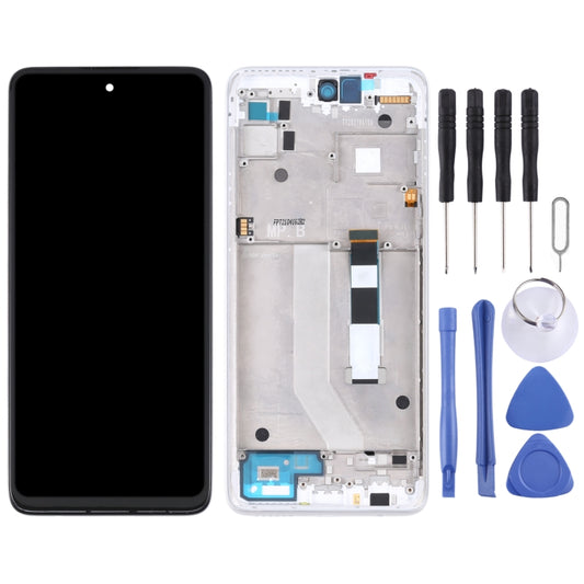 TFT LCD Screen for Motorola Moto G 5G Digitizer Full Assembly with Frame (White) by buy2fix