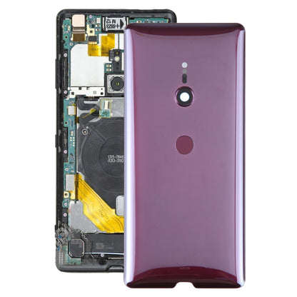 Original Battery Back Cover with Fingerprint for Sony Xperia XZ3(Rose Red) by buy2fix
