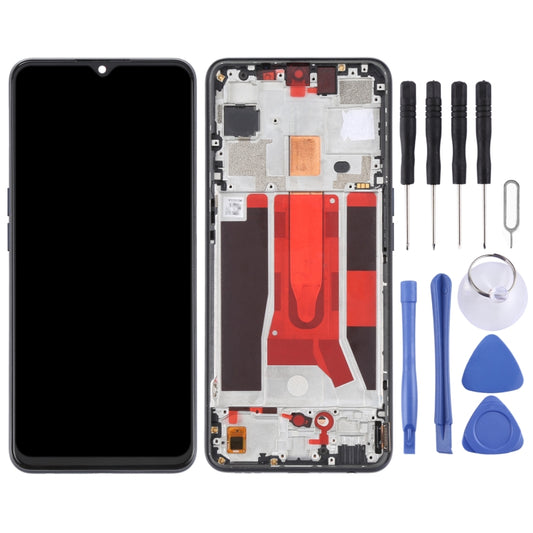 Original LCD Screen For OPPO Reno3 5G/Reno3 Youth/F15/Find X2 Lite/K7 5G Digitizer Full Assembly with Frame (Black) by buy2fix