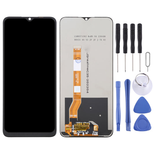 LCD Screen and Digitizer Full Assembly For OPPO Realme C35 by buy2fix