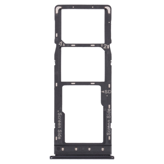 SIM-Kartenfach + SIM-Kartenfach + Micro-SD-Kartenfach für Infinix Hot 10 X682B X682C (Schwarz)