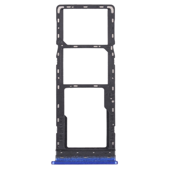 SIM-Kartenfach + SIM-Kartenfach + Micro-SD-Kartenfach für Infinix Hot 10s NFC/Hot 10s/Hot 10T(Blau)
