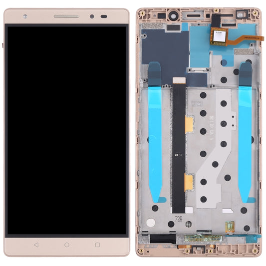 OEM LCD Screen For Lenovo Phab2 Plus PB2-670N PB2-670M PB2-670Y Digitizer Full Assembly with Frame (Gold) by buy2fix