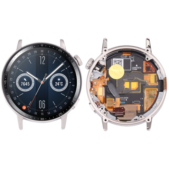 Écran LCD d'origine et numériseur complet avec cadre pour Huawei Watch GT 3 42 mm MIL-B19 (argent)