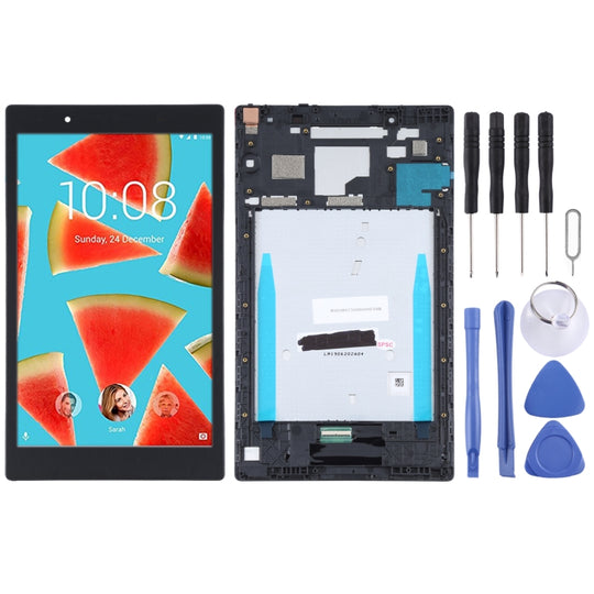 OEM LCD Screen for Lenovo 8504 8504F 8504X TB-8504N Digitizer Full Assembly with Frame (Black)