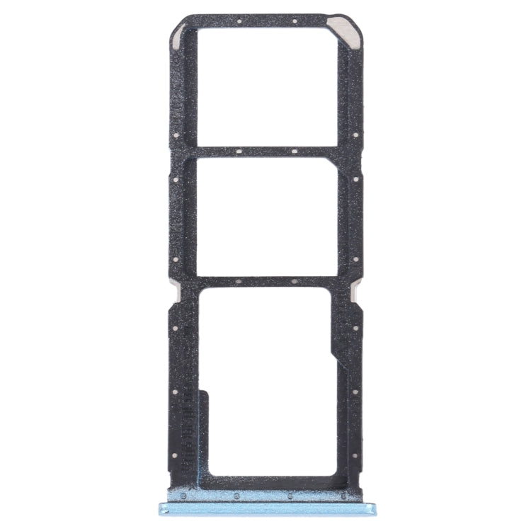 SIM Card Tray + SIM Card Tray + Micro SD Card Tray for OPPO A56 5G(Blue) - Card Socket by buy2fix | Online Shopping UK | buy2fix