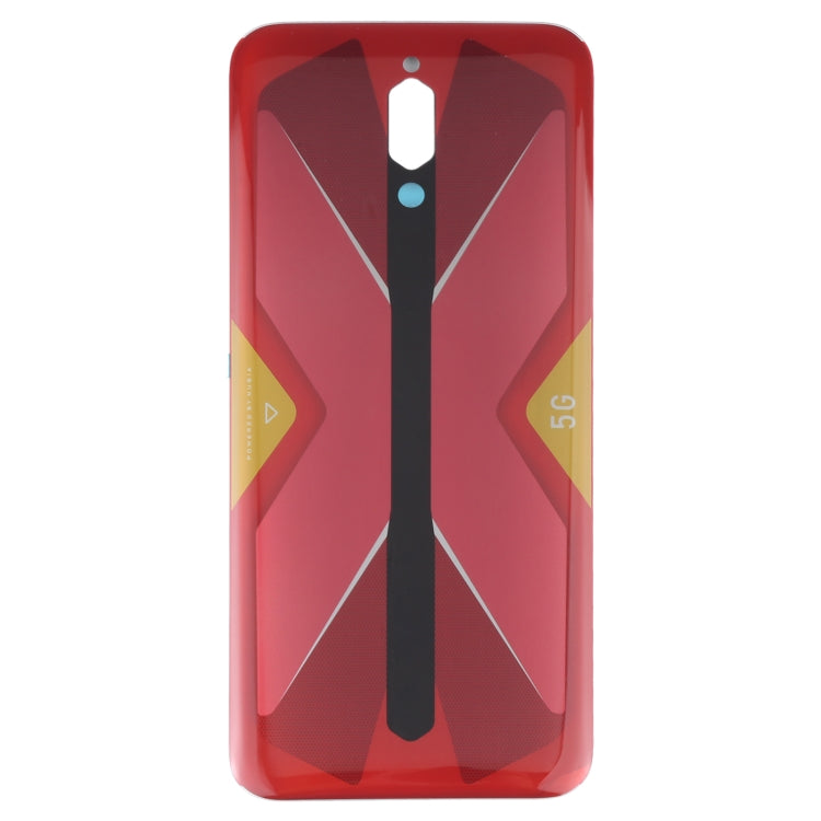 Battery Glass Back Cover for ZTE Nubia RedMagic 5G NX659J(Red) by buy2fix