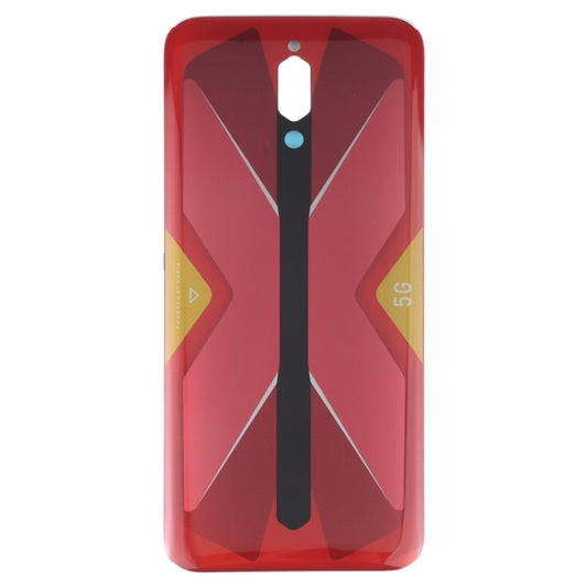 Battery Glass Back Cover for ZTE Nubia RedMagic 5G NX659J(Red) by buy2fix