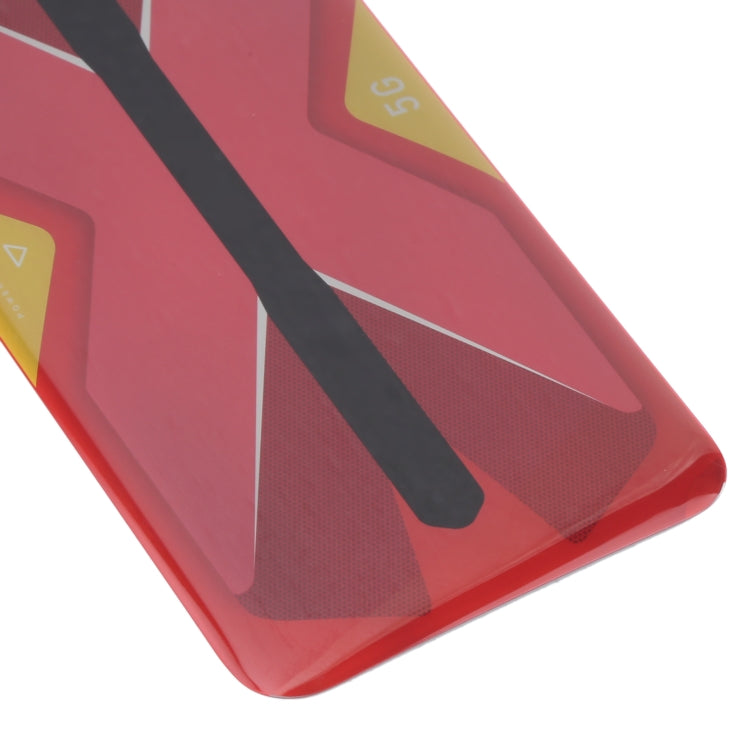 Battery Glass Back Cover for ZTE Nubia RedMagic 5G NX659J(Red) by buy2fix