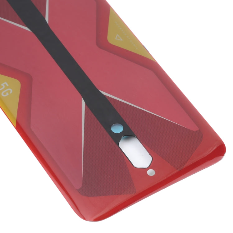 Battery Glass Back Cover for ZTE Nubia RedMagic 5G NX659J(Red) by buy2fix