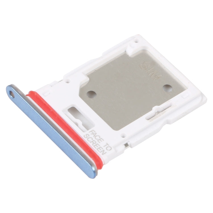 SIM Card Tray + Micro SD Card Tray For Xiaomi Redmi Note 11 Pro 4G/Redmi Note 11 Pro 5G/Redmi Note 11E Pro/Redmi Note 11 Pro+ 5G India/Poco X4 Pro 5G (Blue) - Card Tray by buy2fix | Online Shopping UK | buy2fix